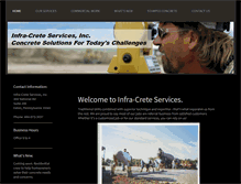 Tablet Screenshot of infracreteservices.com